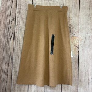 Banana Republic Womens Toffee A-Line Midi Sweater Skirt size Small